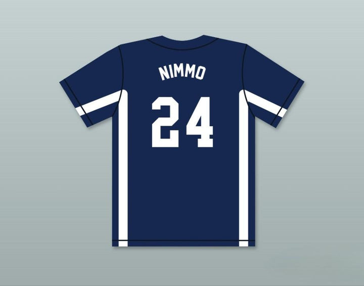 Custom Any Name Number BRANDON NIMMO 24  POST SIX NAVY BLUE BASEBALL JERSEY 2 Top Stitched S-6XL