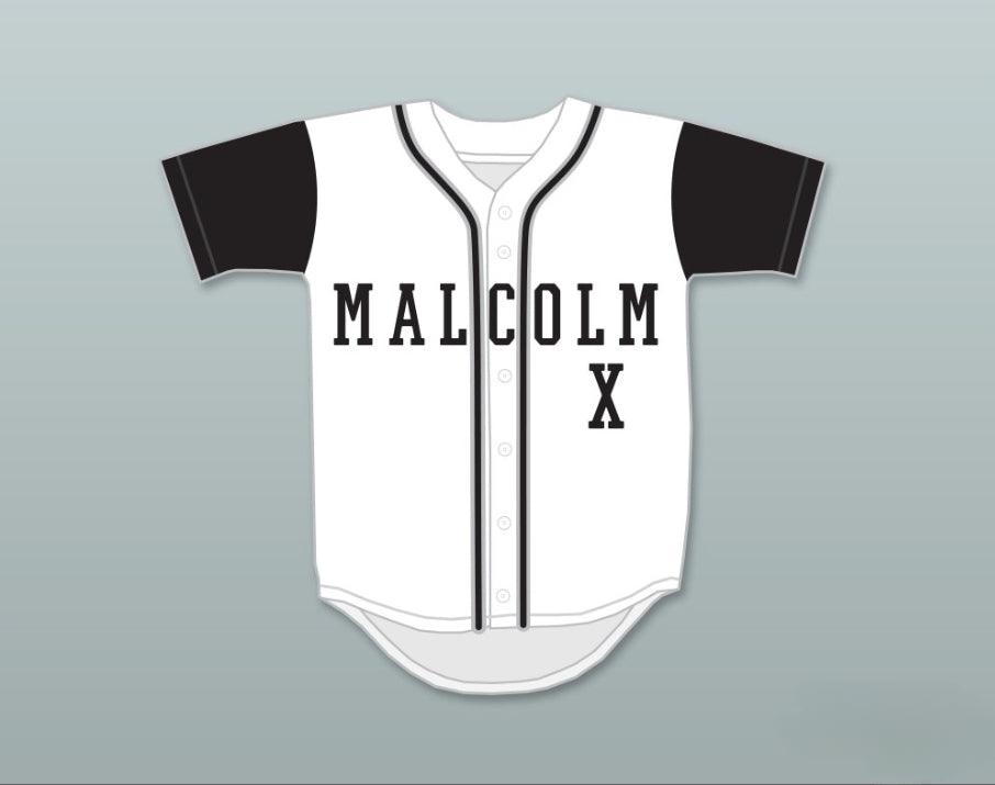 Custom Any Name Number MALCOLM X WHITE BASEBALL JERSEY A DIFFERENT WORLD Top Stitched S-6XL