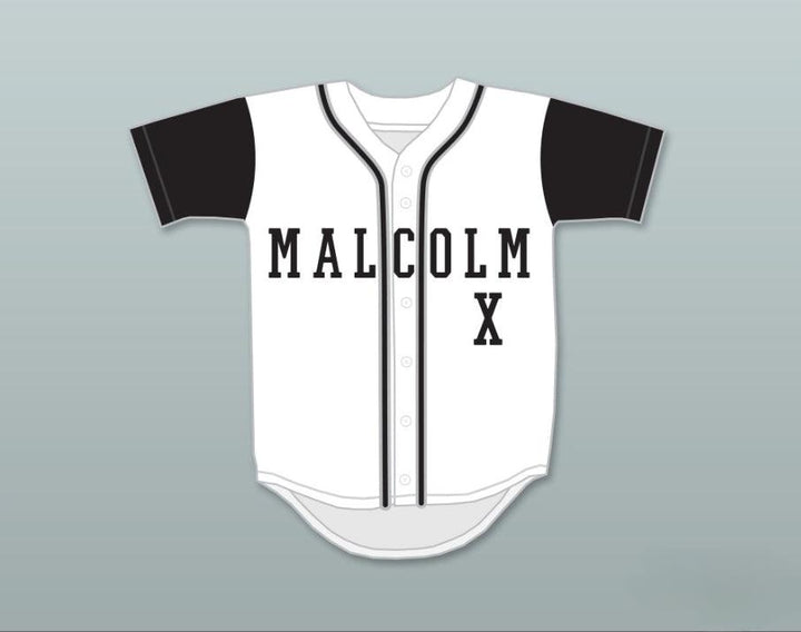 Custom Any Name Number MALCOLM X WHITE BASEBALL JERSEY A DIFFERENT WORLD Top Stitched S-6XL