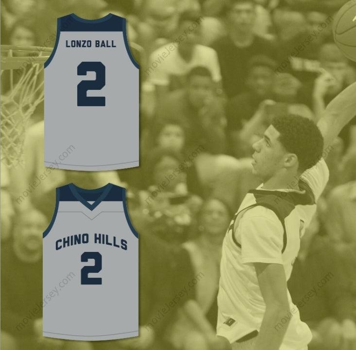 CUSTOM ANY Name Number LONZO BALL 2   HUSKIES GRAY BASKETBALL JERSEY Top Stitched S-6XL