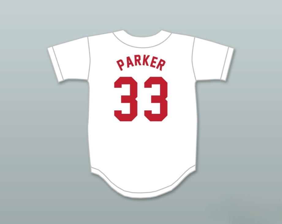 Custom Any Name Number DAVE PARKER 33 COURTER TECH HIGH SCHOOL WHITE BASEBALL JERSEY 2 Top Stitched S-6XL