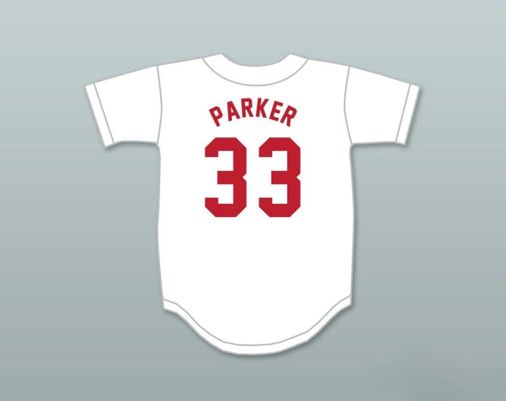 Custom Any Name Number DAVE PARKER 33 COURTER TECH HIGH SCHOOL WHITE BASEBALL JERSEY 2 Top Stitched S-6XL