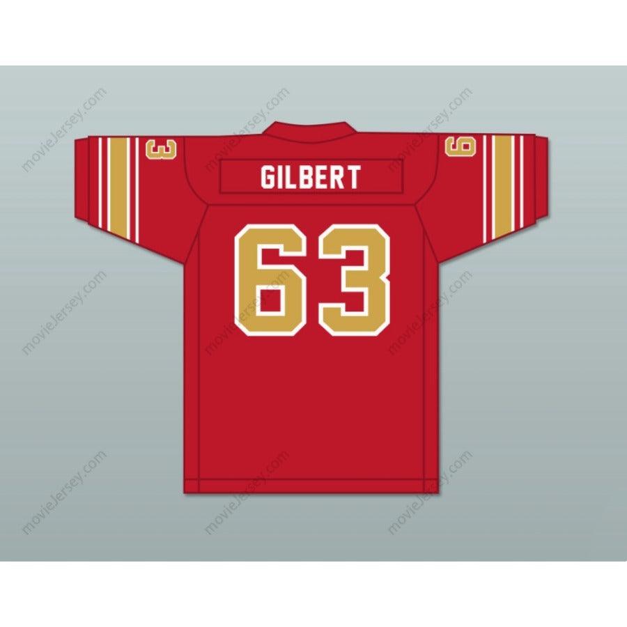 CUSTOM ANY Name Number 1983 USFL GEORGE GILBERT 63 PHILADELPHIA STARS ROAD Football Jersey Top Stitched S-6XL