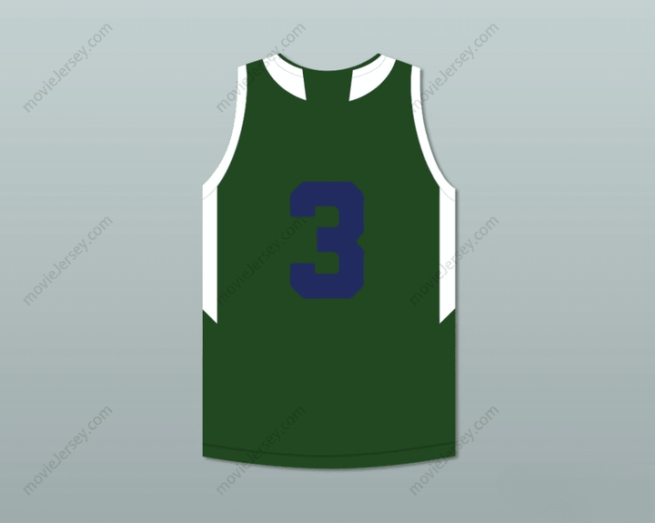 CUSTOM ANY Name Number LIANGELO BALL 3   HIGH SCHOOL HUSKIES GREEN BASKETBALL JERSEY Top Stitched S-6XL