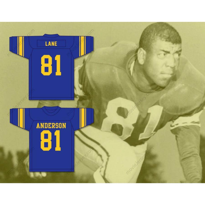 CUSTOM ANY Name Number DICK LANE 81 ANDERSON HIGH SCHOOL TROJANS WHITE FOOTBALL JERSEY Top Stitched S-6XL