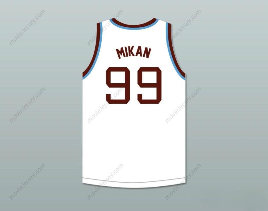 CUSTOM ANY Name Number GEORGE MIKAN 99 JOLIET CATHOLIC HIGH SCHOOL HILLTOPPERS WHITE BASKETBALL JERSEY 1 Top Stitched S-6XL