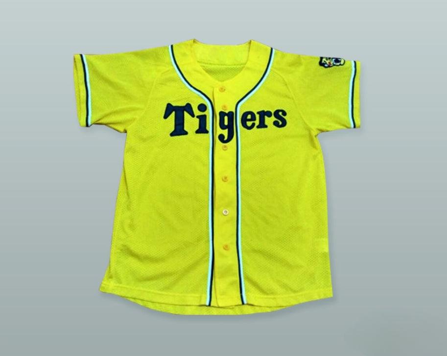 Custom Any Name Number HANSHIN TIGERS YELLOW BASEBALL JERSEY WITH PATCH Top Stitched S-6XL