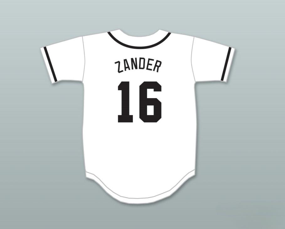 Custom Any Name Number ROBIN ZANDER 16 SALAMANDERS BASEBALL JERSEY 1ST ANNUAL ROCK N' JOCK DIAMOND DERBY Top Stitched S-6XL