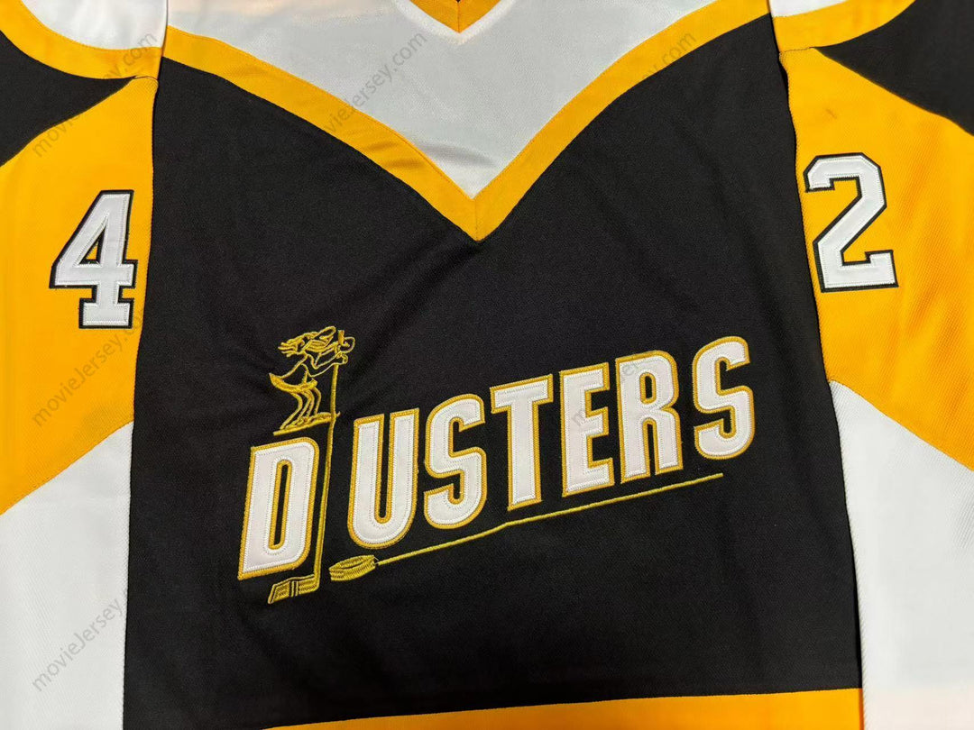 Custom Any Name Number BINGHAMTON BROOME DUSTERS JIM O'BRIEN 42 HOCKEY JERSEY Top Stitched S-6XL