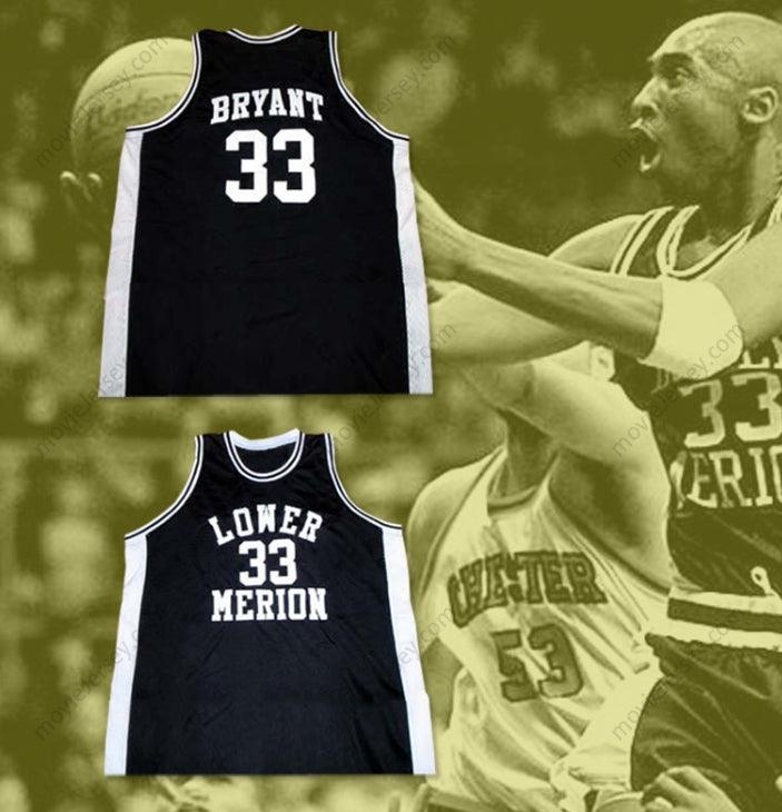 CUSTOM ANY Name Number  BRYANT LOWER MERION HIGH SCHOOL BASKETBALL JERSEY STITCH SEWN ANY SIZE Top Stitched S-6XL