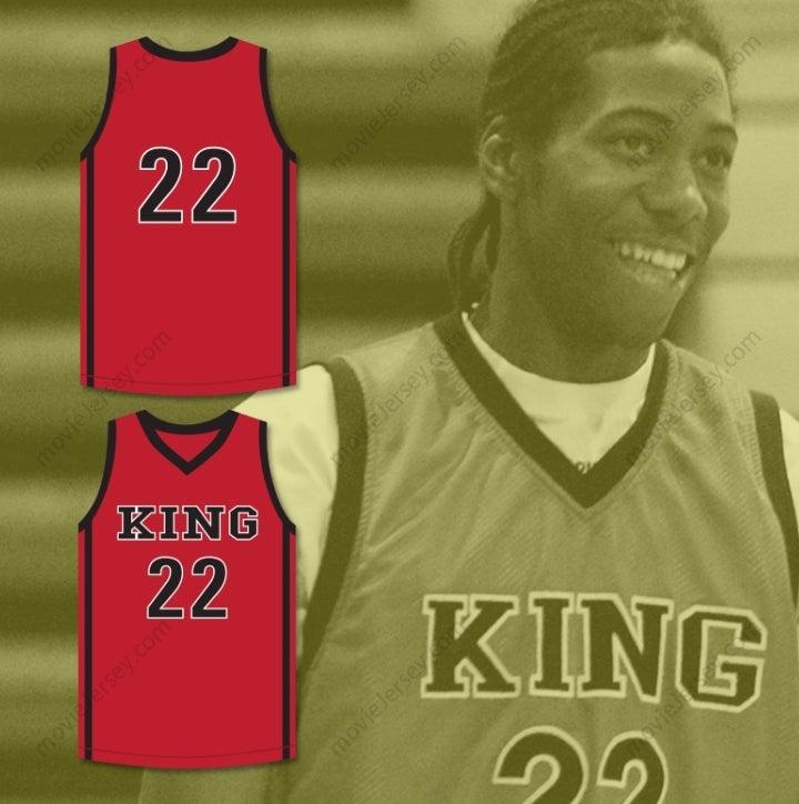 CUSTOM ANY Name Number KAWHI LEONARD 22 MARTIN LUTHER KING HIGH SCHOOL  RED BASKETBALL JERSEY 3 Top Stitched S-6XL