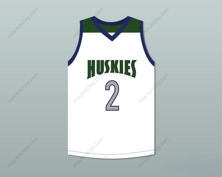 CUSTOM ANY Name Number LONZO BALL 2   HUSKIES WHITE BASKETBALL JERSEY Top Stitched S-6XL