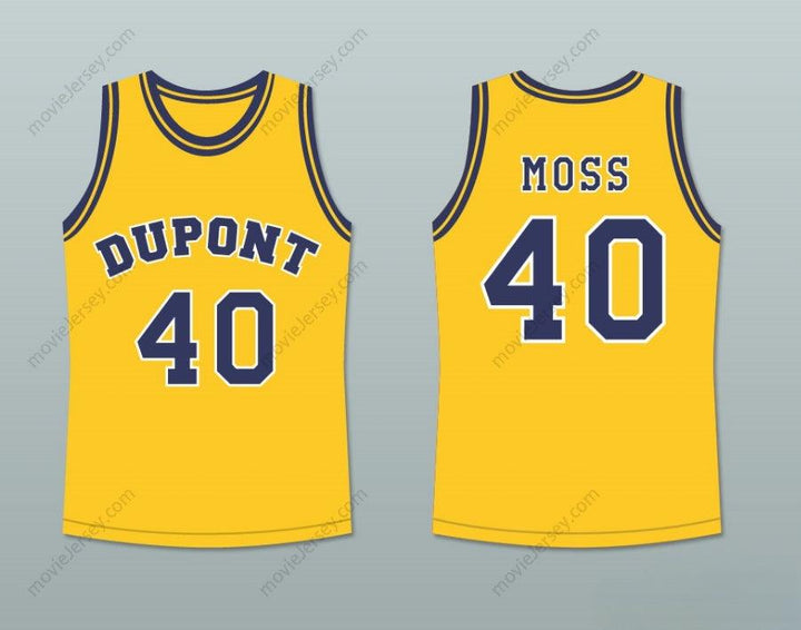 CUSTOM ANY Name Number RANDY MOSS 40 DUPONT HIGH SCHOOL PANTHERS BASKETBALL JERSEY ANY PLAYER OR NUMBER Top Stitched S-6XL
