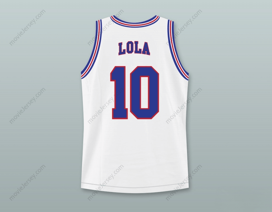 CUSTOM ANY Name Number LOLA BUNNY 10 TUNE SQUAD BASKETBALL JERSEY WITH SPACE JAM PATCH Top Stitched S-6XL
