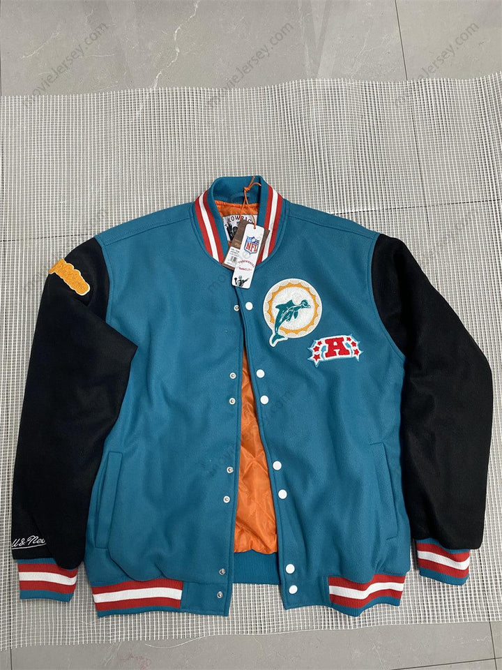 Miami Dolphins Team Legacy Varsity Jacket