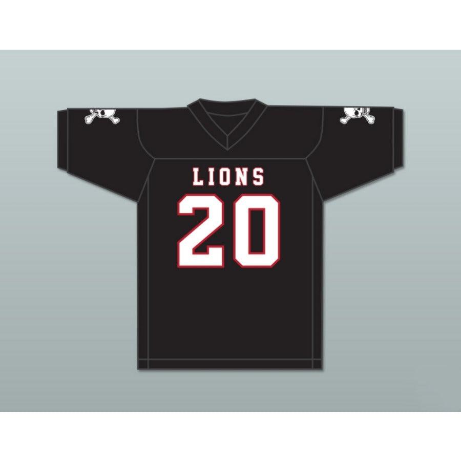 CUSTOM ANY Name Number CJ REAVIS 20 EMCC LIONS FOOTBALL JERSEY INCLUDES PATCHES Top Stitched S-6XL