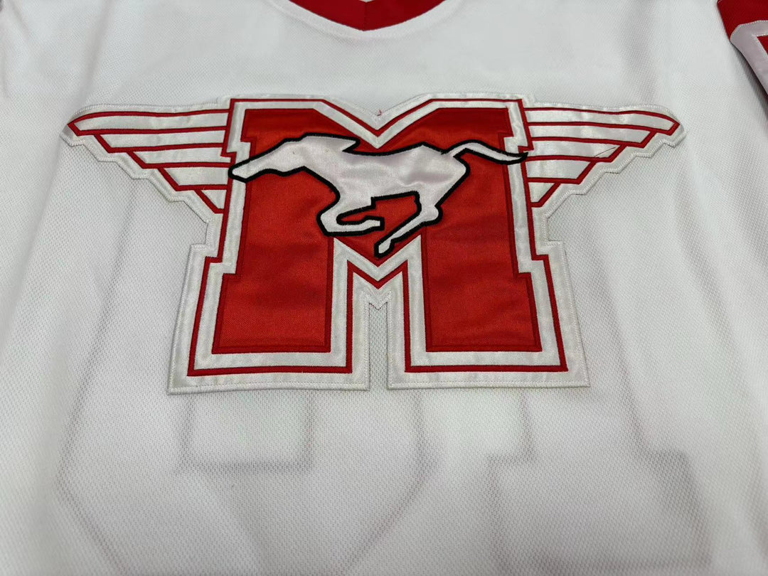 Custom Any Name Number DEAN YOUNGBLOOD HAMILTON MUSTANGS HOCKEY JERSEY YOUNGBLOOD MOVIE ROB LOWE Top Stitched S-6XL