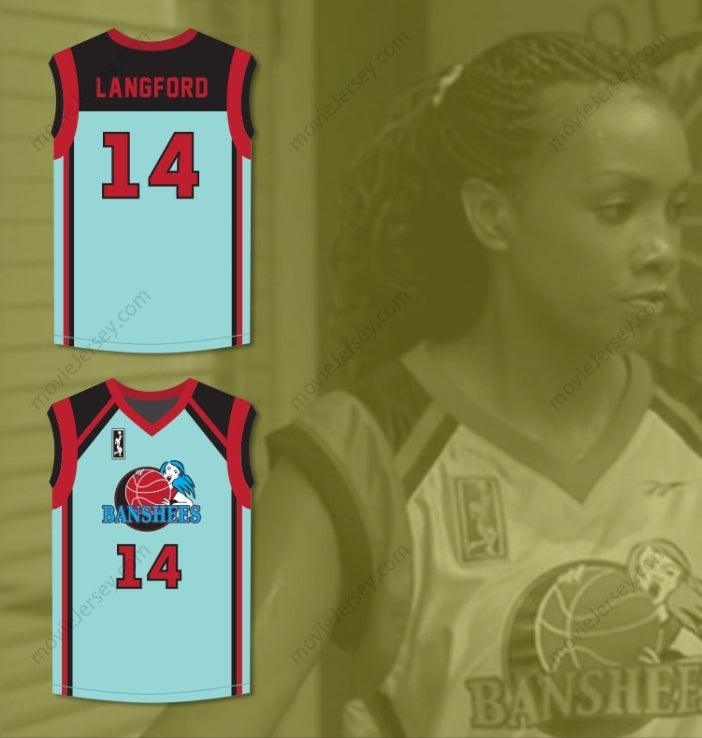 CUSTOM ANY Name Number VIVICA A. FOX MICHELLE LANGFORD 14 CHARLOTTE BANSHEES HOME BASKETBALL JERSEY WITH WUBA PATCH JUWANNA MANN Top Stitched S-6XL