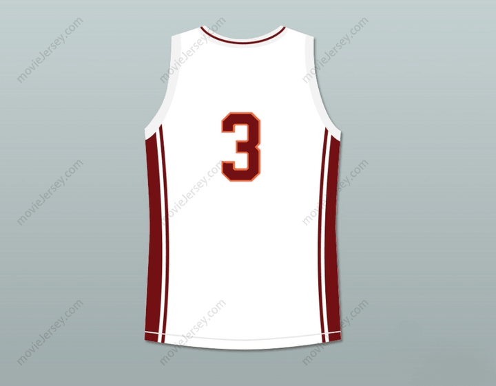 CUSTOM ANY Name Number JARON 'WORM' WILLIS 3 RICHMOND OILERS AWAY BASKETBALL JERSEY COACH CARTER Top Stitched S-6XL