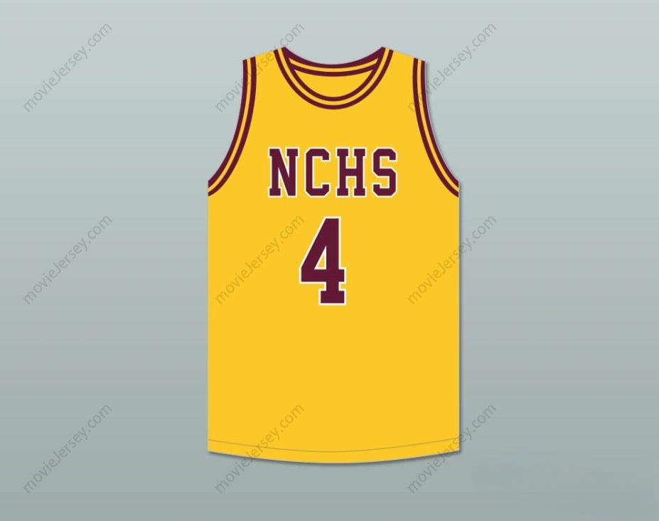 CUSTOM ANY Name Number JOE DUMARS 4  CENTRAL HIGH SCHOOL CHIEFS YELLOW GOLD BASKETBALL JERSEY 2 Top Stitched S-6XL
