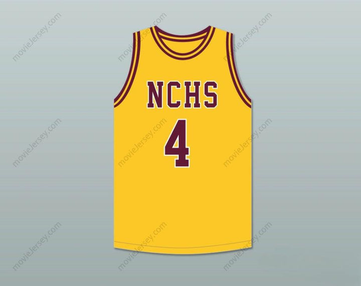 CUSTOM ANY Name Number JOE DUMARS 4  CENTRAL HIGH SCHOOL CHIEFS YELLOW GOLD BASKETBALL JERSEY 2 Top Stitched S-6XL
