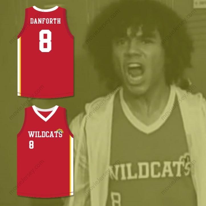 CUSTOM ANY Name Number CHAD DANFORTH 8 EAST HIGH SCHOOL WILDCATS RED BASKETBALL JERSEY HSM3 Top Stitched S-6XL