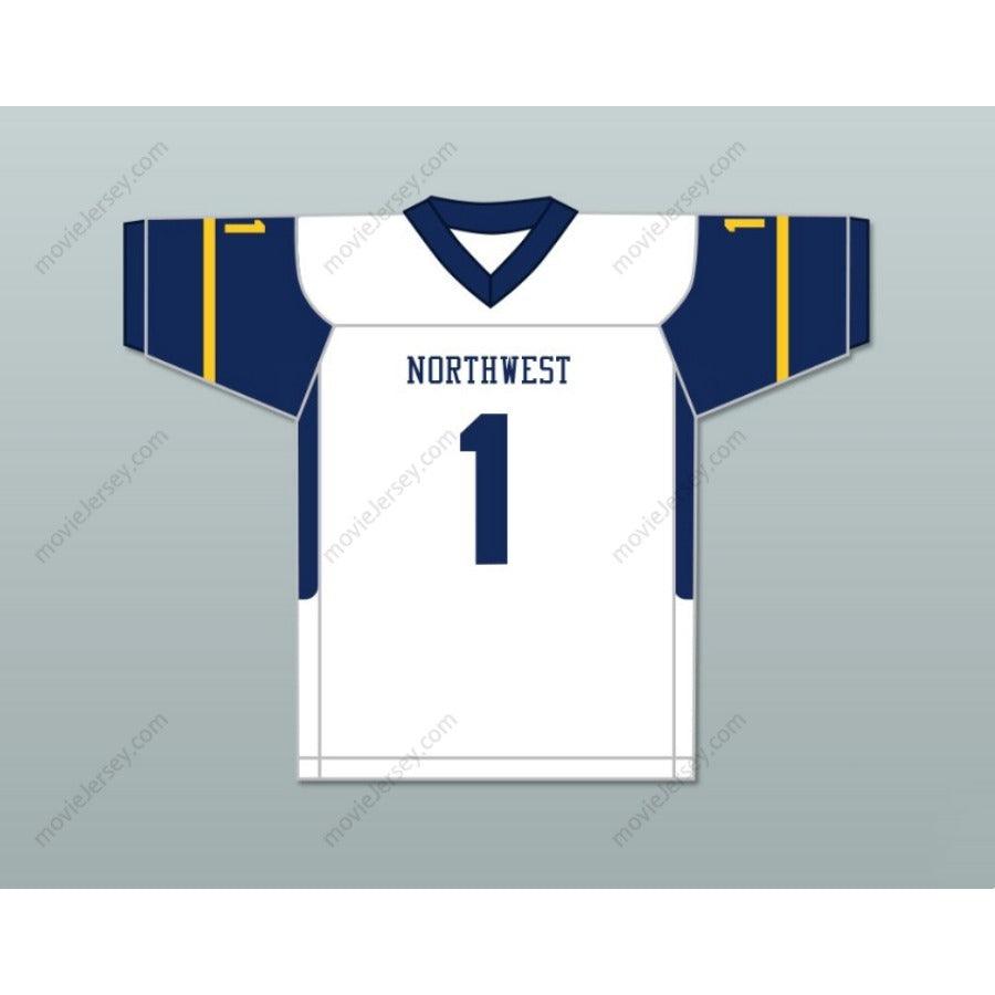 CUSTOM ANY Name Number BREECE HALL 1 WICHITA NORTHWEST HIGH SCHOOL GRIZZLIES Football Jersey Top Stitched S-6XL