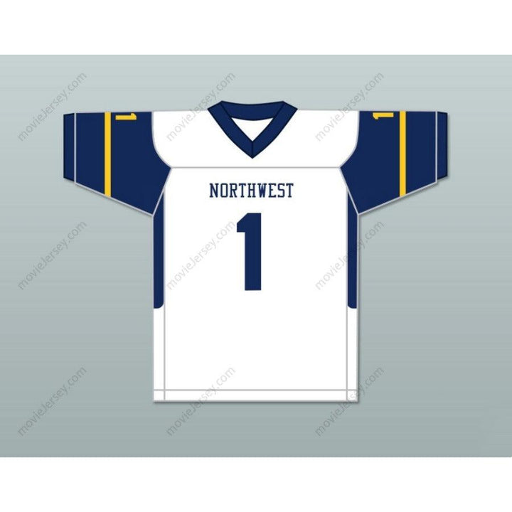 CUSTOM ANY Name Number BREECE HALL 1 WICHITA NORTHWEST HIGH SCHOOL GRIZZLIES Football Jersey Top Stitched S-6XL