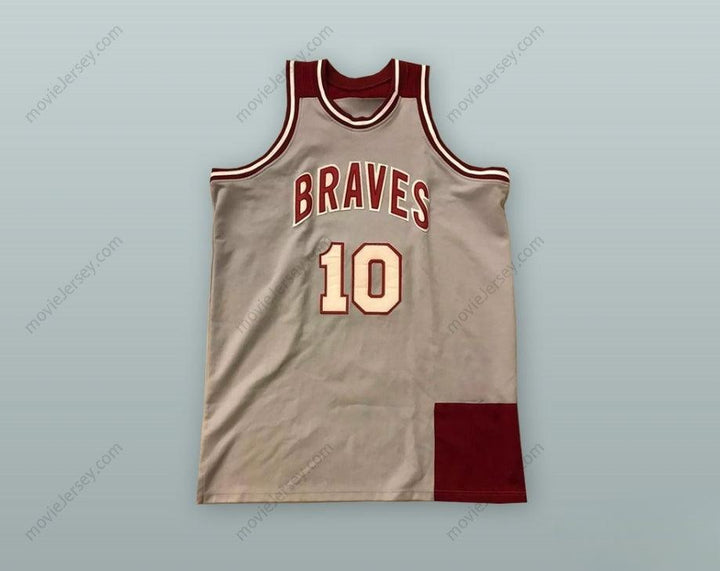 CUSTOM ANY Name Number EARL MONROE 10 JOHN BARTRAM HIGH SCHOOL BRAVES BASKETBALL JERSEY Top Stitched S-6XL
