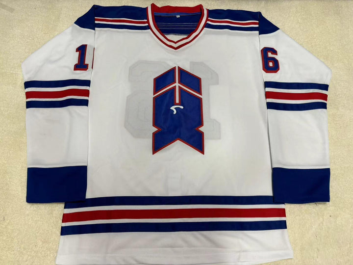 Custom Any Name Number SCOTT GRUHL 16 NEW HAVEN NIGHTHAWKS WHITE HOCKEY JERSEYTop Stitched S-6XL