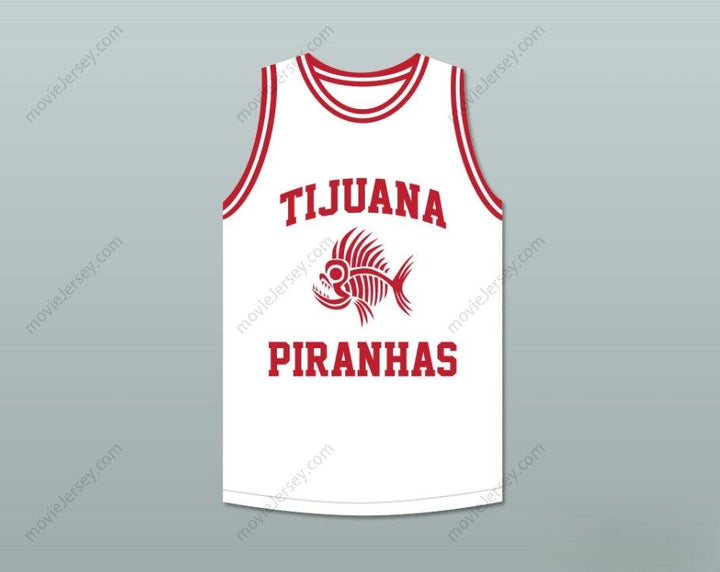 CUSTOM ANY Name Number DEMARCUS COUSINS 0 TIJUANA PIRANHAS WHITE BASKETBALL JERSEY MEXICAN EXPANSION TEAM Top Stitched S-6XL
