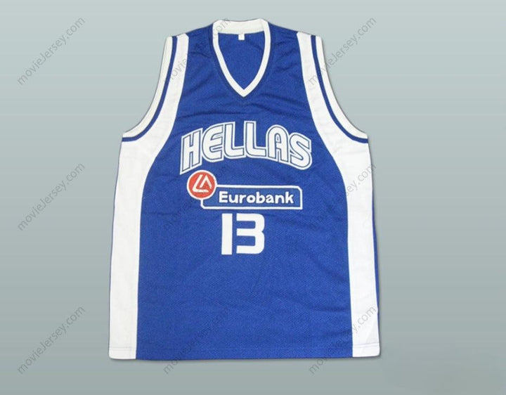 CUSTOM ANY Name Number DIMITRIS DIAMANTIDIS GREECE BASKETBALL JERSEY Top Stitched S-6XL