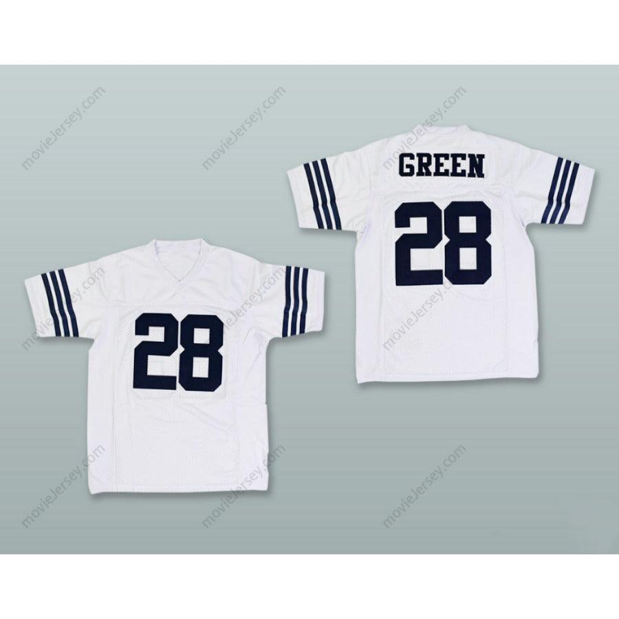 CUSTOM ANY Name Number DARRELL GREEN 28 JESSE H. JONES HIGH SCHOOL WHITE Football Jersey Top Stitched S-6XL