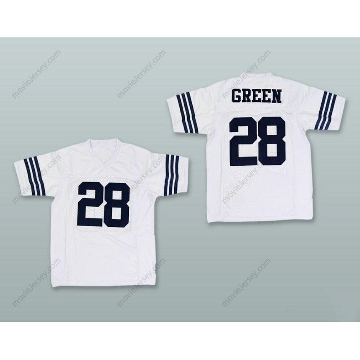 CUSTOM ANY Name Number DARRELL GREEN 28 JESSE H. JONES HIGH SCHOOL WHITE Football Jersey Top Stitched S-6XL
