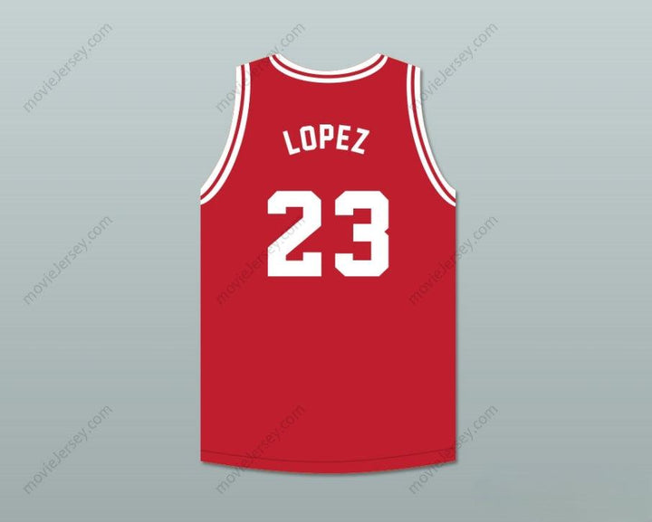 CUSTOM ANY Name Number MARIO LOPEZ 23 TIJUANA PIRANHAS RED BASKETBALL JERSEY MEXICAN EXPANSION TEAM Top Stitched S-6XL