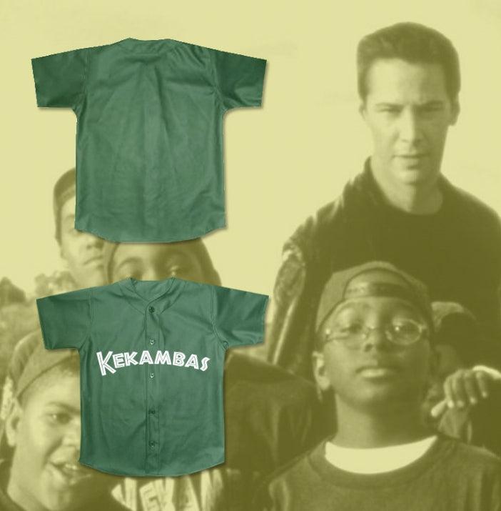 Custom Any Name Number KEANU REEVES COACH CONOR O'NEILL KEKAMBAS BASEBALL JERSEY HARDBALL DARK GREEN Top Stitched S-6XL