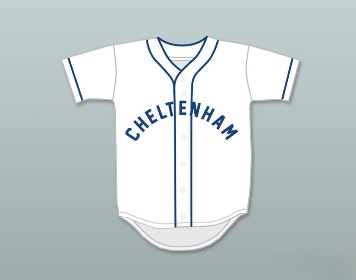 Custom Any Name Number REGGIE JACKSON 9 CHELTENHAM HIGH SCHOOL PANTHERS WHITE BASEBALL JERSEY 1 Top Stitched S-6XL