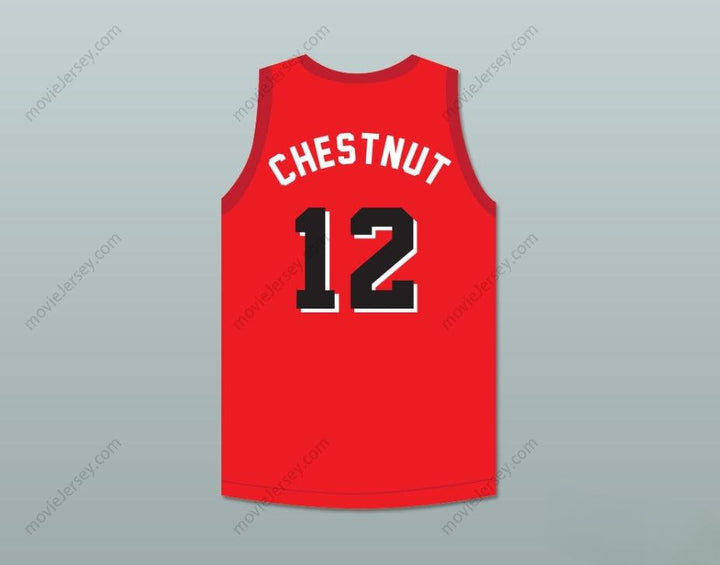 CUSTOM ANY Name Number MORRIS CHESTNUT 12 BRICKLAYERS BASKETBALL JERSEY SECOND ANNUAL ROCK N' JOCK B-BALL JAM 1992 Top Stitched S-6XL