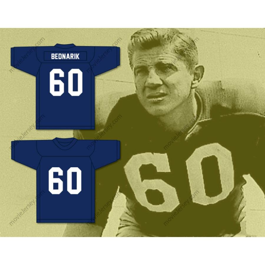 CUSTOM ANY Name Number CUSTOM ANY Name CHUCK BEDNARIK 60 LIBERTY HIGH SCHOOL FOOTBALL JERSEY S-6XL Top Stitched S-6XL