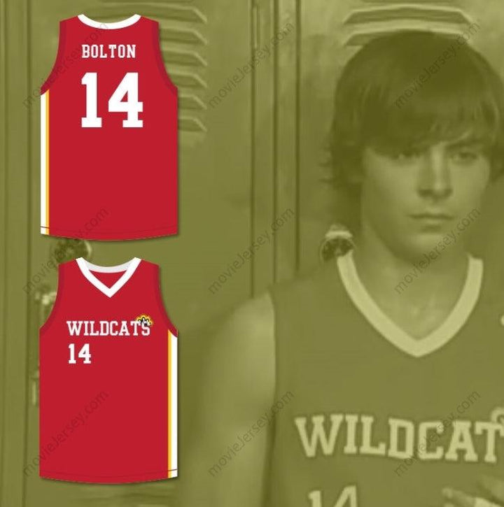 CUSTOM ANY Name Number TROY BOLTON 14 EAST HIGH SCHOOL WILDCATS RED BASKETBALL JERSEY HSM3 Top Stitched S-6XL