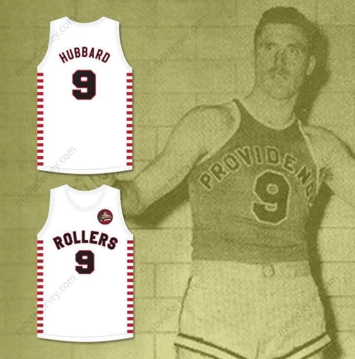CUSTOM ANY Name Number BOB HUBBARD 9 PROVIDENCE STEAMROLLERS WHITE BASKETBALL JERSEY WITH PATCH 1 Top Stitched S-6XL
