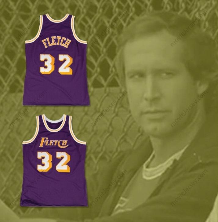 CUSTOM ANY Name Number FLETCH ALIAS SERIES FLETCH F. FLETCH 32 BASKETBALL JERSEY Top Stitched S-6XL