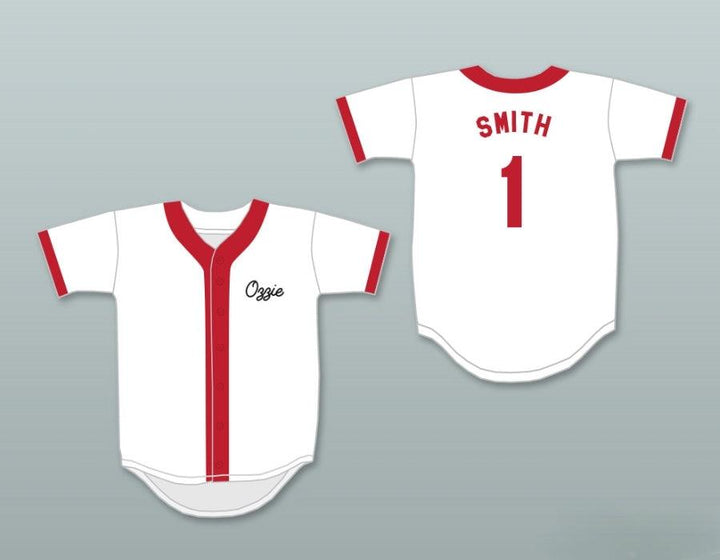Custom Any Name Number OZZIE SMITH 1 SPRINGFIELD NUCLEAR POWER PLANT SOFTBALL TEAM BASEBALL JERSEY Top Stitched S-6XL
