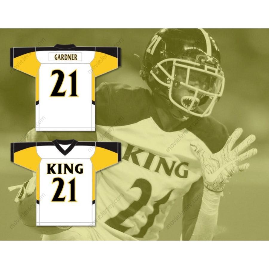 CUSTOM ANY Name Number AHMAD GARDNER 21 MARTIN LUTHER KING HIGH SCHOOL CRUSADERS Football Jersey Top Stitched S-6XL