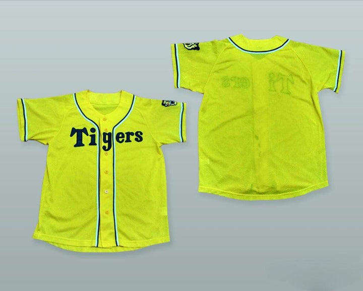 Custom Any Name Number HANSHIN TIGERS YELLOW BASEBALL JERSEY WITH PATCH Top Stitched S-6XL