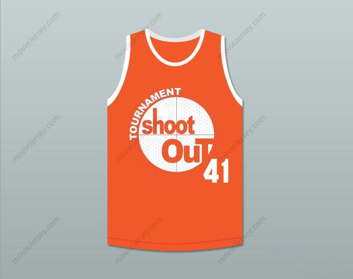 CUSTOM ANY Name Number JAMES SPEEDY WILLIAMS 41 TOURNAMENT SHOOT OUT DEMONS ORANGE BASKETBALL JERSEY ABOVE THE RIM Top Stitched S-6XL