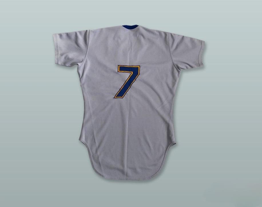 Custom Any Name Number LOOKOUTS 7 GRAY BASEBALL JERSEY Top Stitched S-6XL