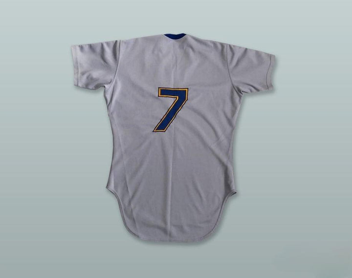 Custom Any Name Number LOOKOUTS 7 GRAY BASEBALL JERSEY Top Stitched S-6XL