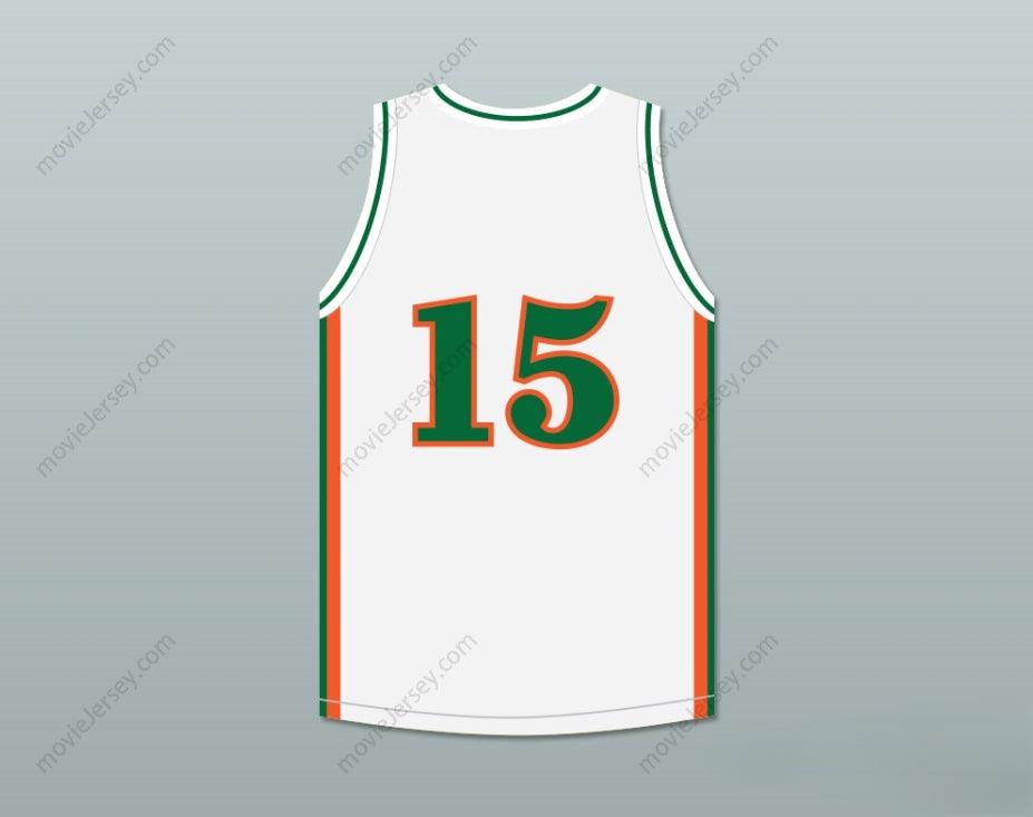 CUSTOM ANY Name Number DEMARCUS COUSINS 15 LEFLORE HIGH SCHOOL RATTLERS WHITE BASKETBALL JERSEY DRAKE- IN MY FEELINGS Top Stitched S-6XL