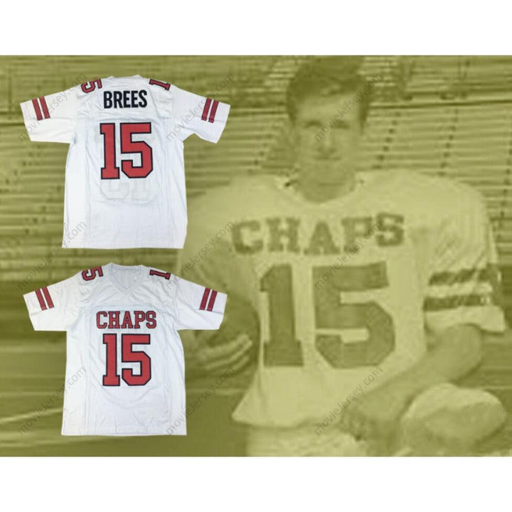CUSTOM ANY Name Number DREW BREES 15 WESTLAKE HIGH SCHOOL CHAPARRALS FOOTBALL JERSEY Top Stitched S-6XL